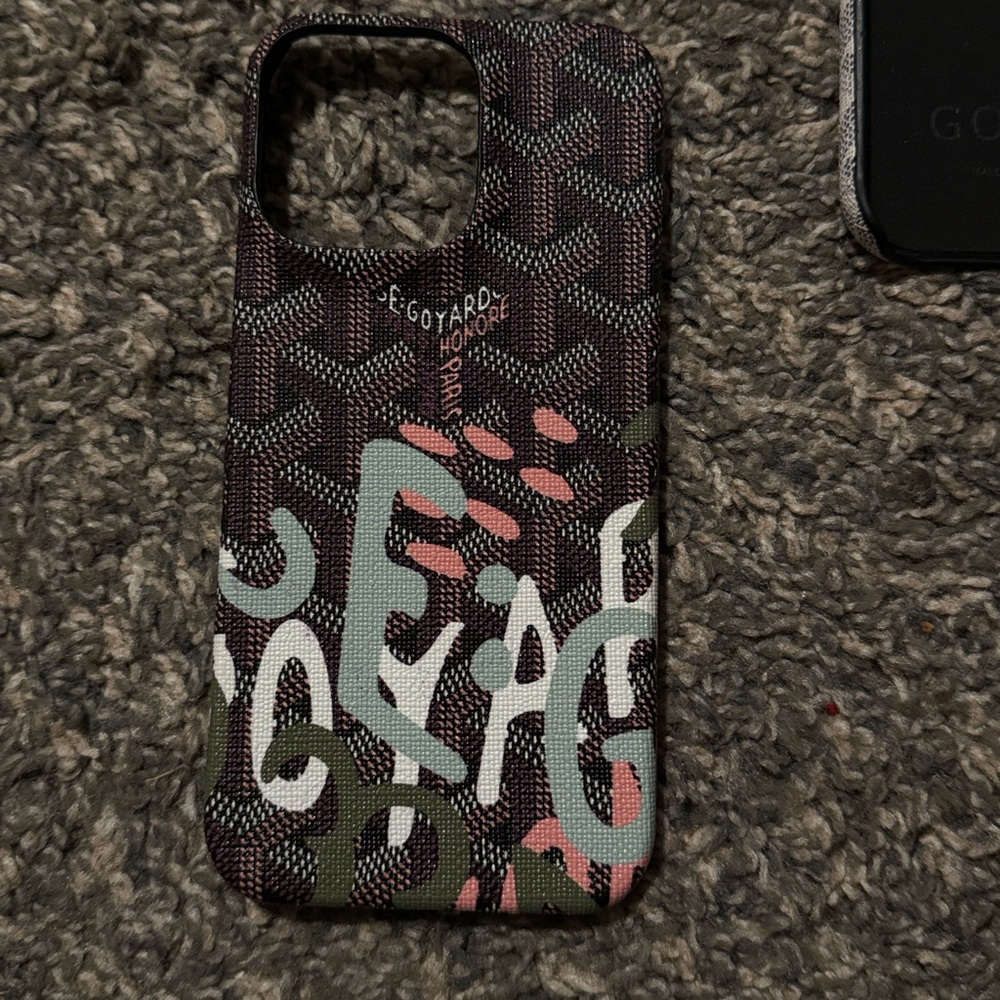 G O Y Brown and Green Phone Case Sleek Design